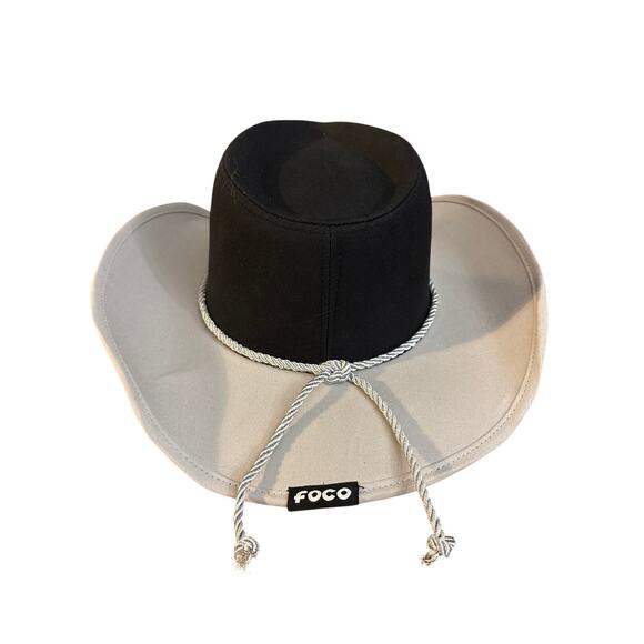 Las Vegas Raiders NFL Cowboy hat FOCO black grey OSFA football logo patch - Picture 3 of 6